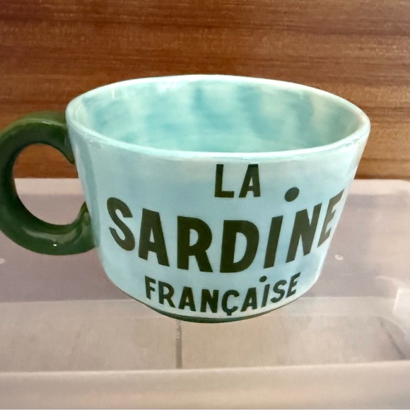 Clare V Other - Clare V for Anthropologie Mug Cup La Sardine Francaise Blue Green
